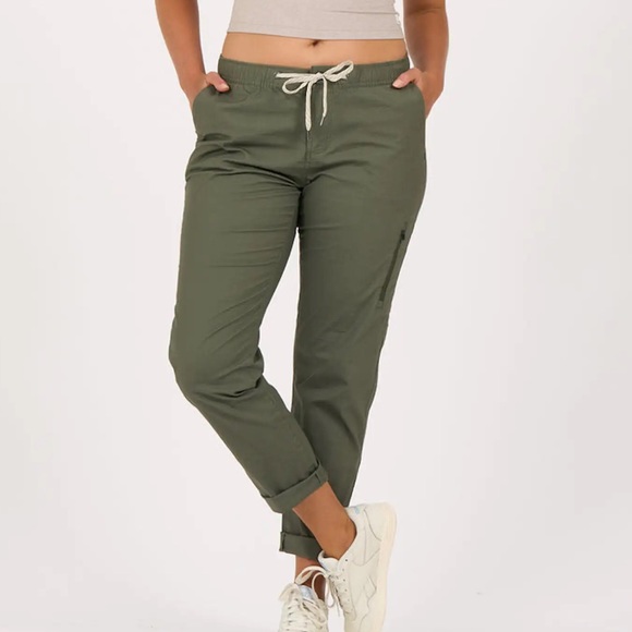 Vuori Army Green Women’s DuraTerra Ripstop Pants Size XL Activewear - Picture 1 of 14